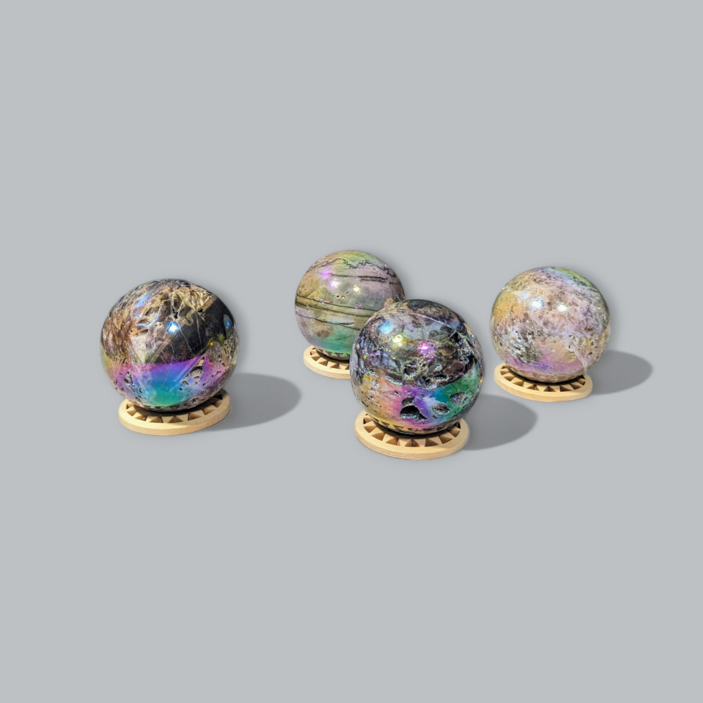 Aura Sphalerite Spheres