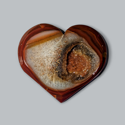 Carnelian Druzy Hearts