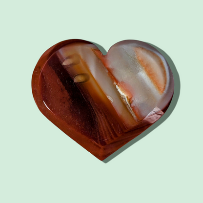 Carnelian Druzy Hearts