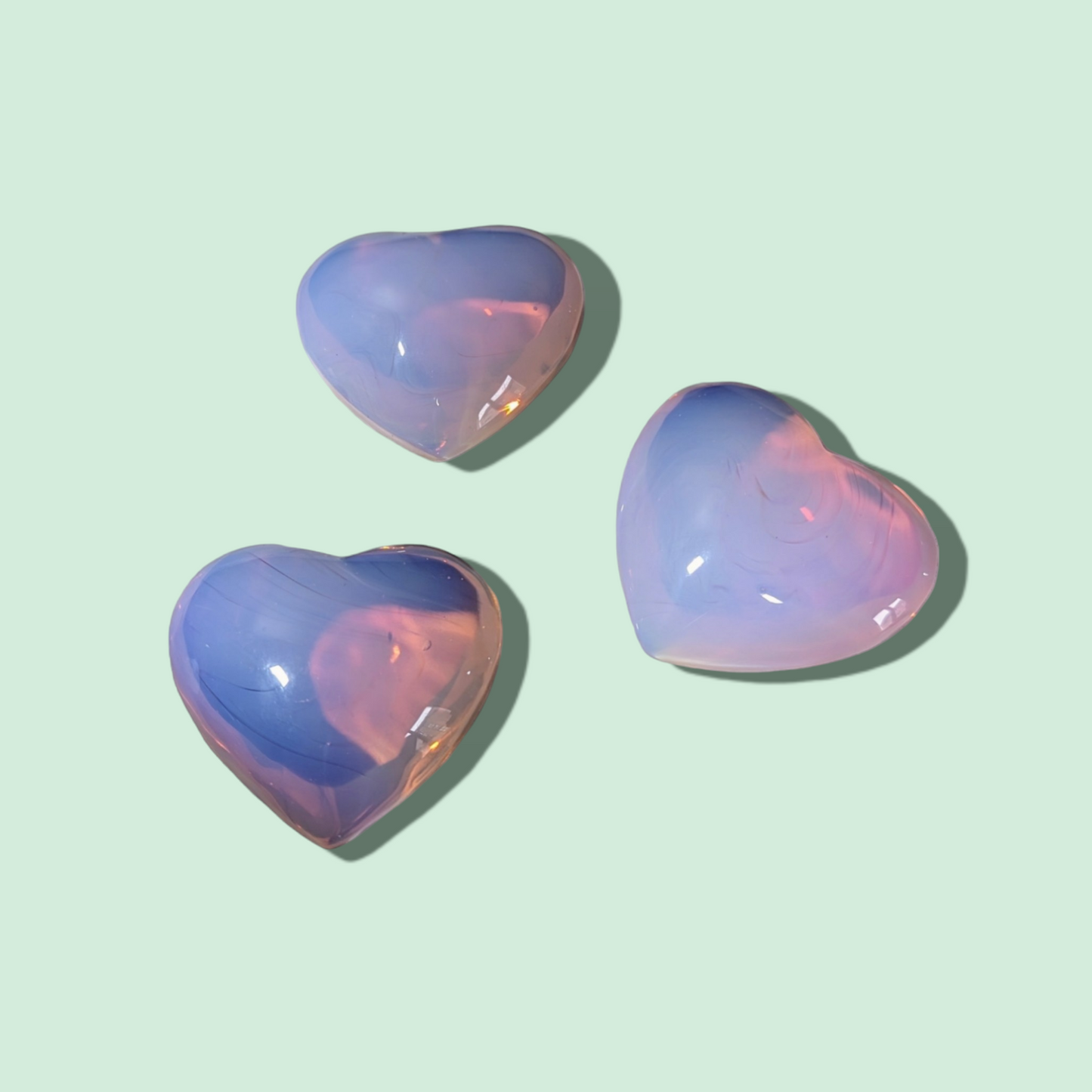 Pink Opalite Hearts