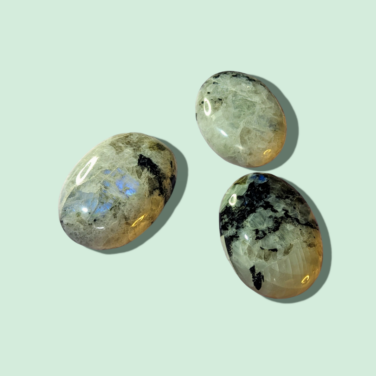 Rainbow Moonstone Palmstones